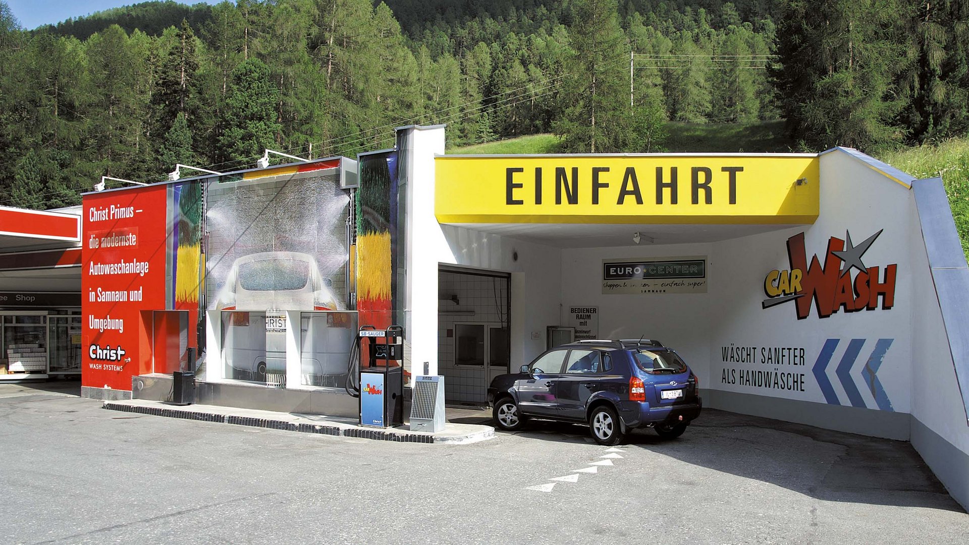 Visiting Engadin for events? Wash your car in Samnaun!